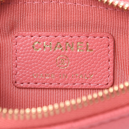 Chanel Caviar Quilted Small Cosmetic Case Pink 6 of 7