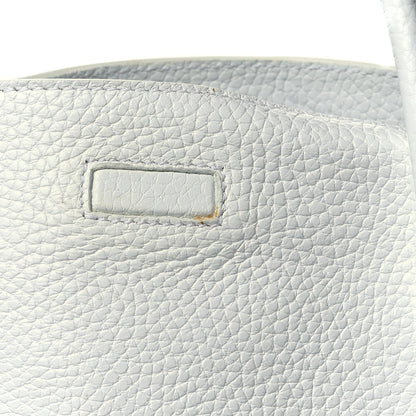 Burberry London Grainy Calfskin Medium Baynard Tote White 12 of 14