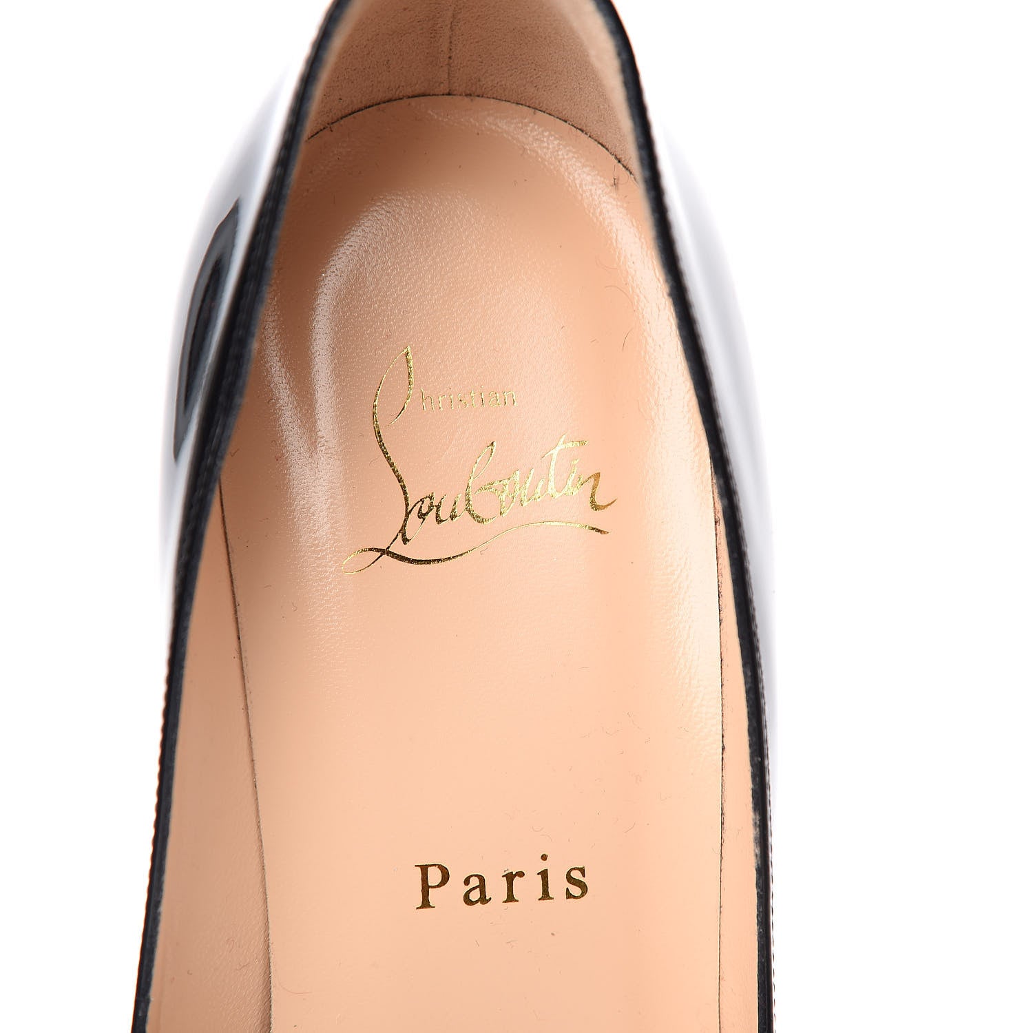 Christian Louboutin Patent New Very Prive 100 Pumps 39.5 Black 7 of 8