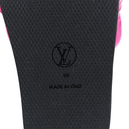 Louis Vuitton Calfskin Embossed Monogram Sunset Flat Comfort Mule 39 Rose Pop 6 of 8