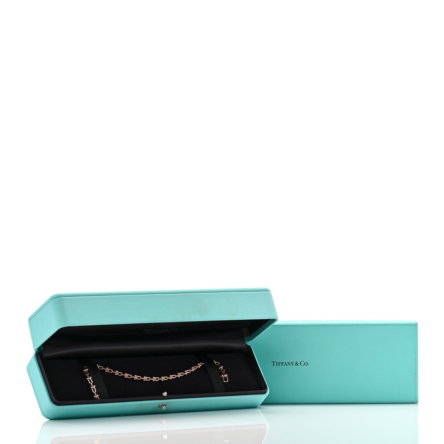 Tiffany 18K Rose Gold HardWear Micro Link Bracelet 1799391