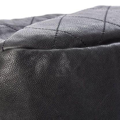 Chanel Caviar Stitched Large Outdoor Hobo Black 13 of 15