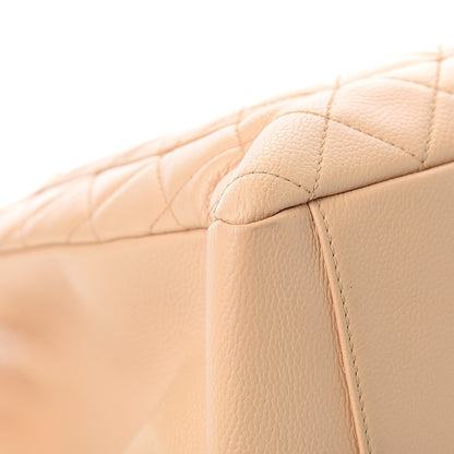 Chanel Caviar Quilted Grand Shopping Tote GST Beige 10 of 14