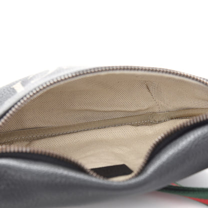 Gucci Grained Calfskin Small Logo Belt Bag Black 5 of 10