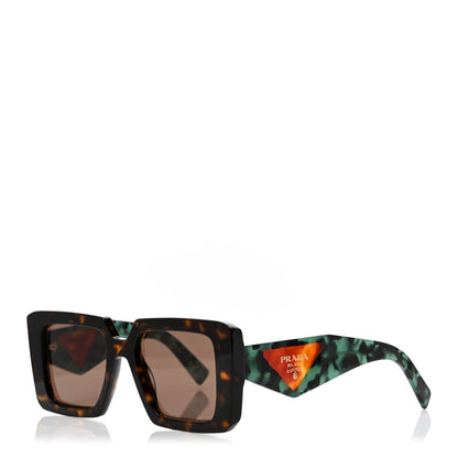 Prada Acetate Symbole Sunglasses SPR 23Y Red Tortoise 1 of 8