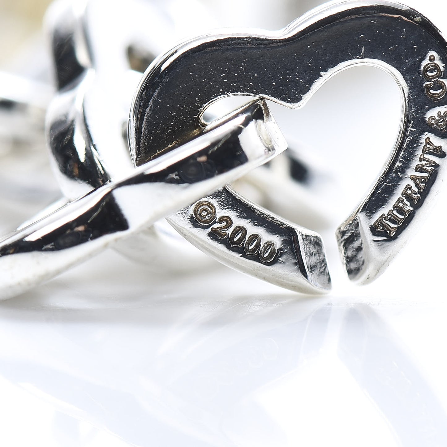 Sterling Silver 18K Yellow Gold Heart Links Bracelet