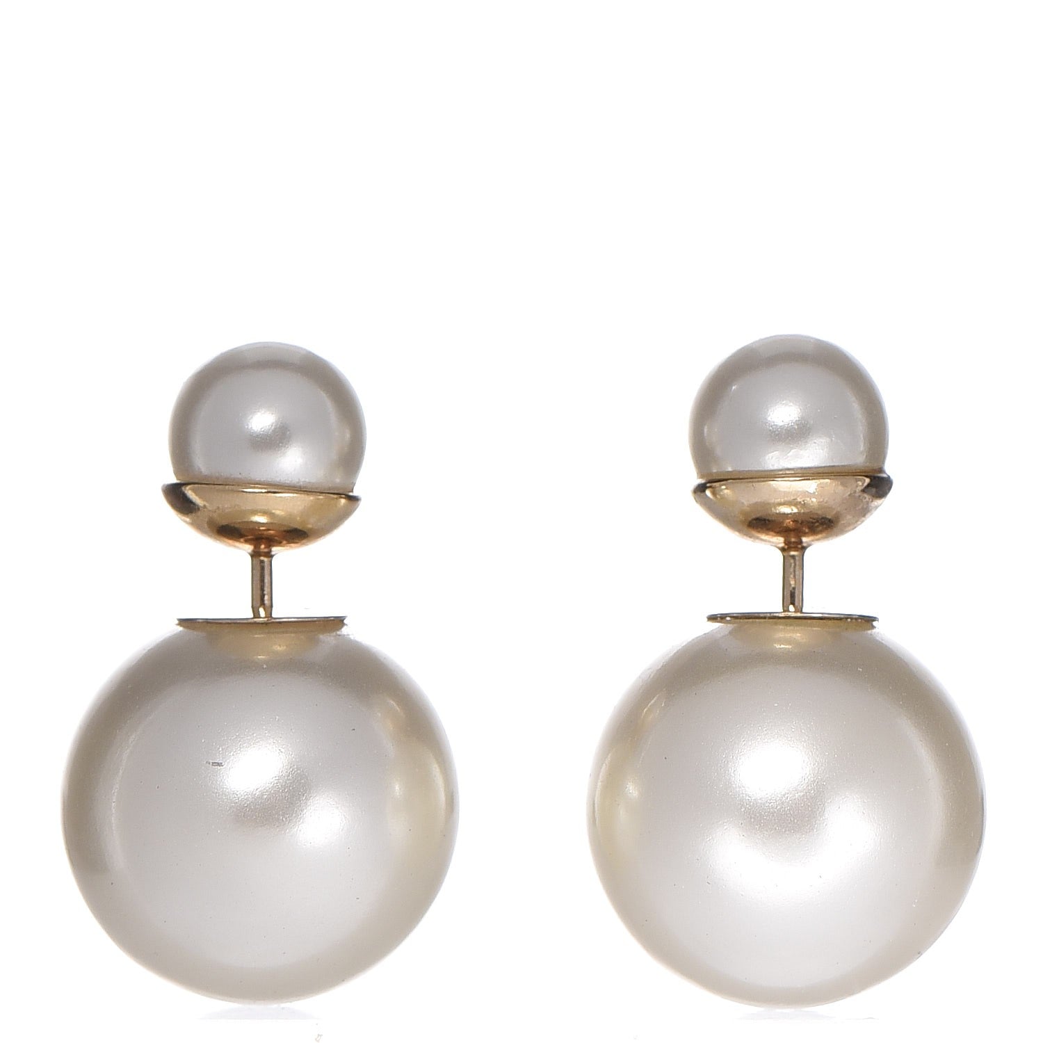 Christian Dior Pearl Mise En Dior Tribal Earrings 1 of 4