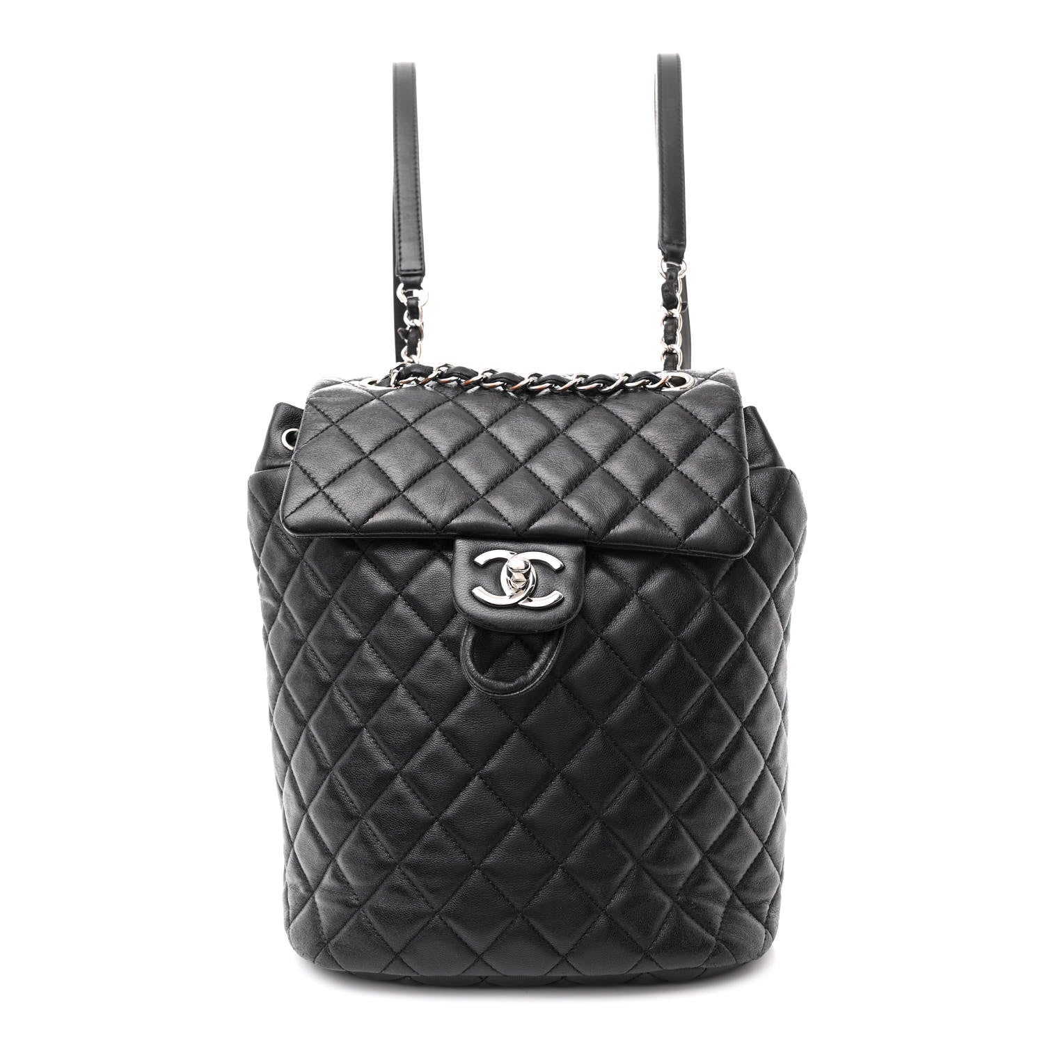 Chanel Calfskin Quilted Small Urban Spirit Backpack Black 1 of 14