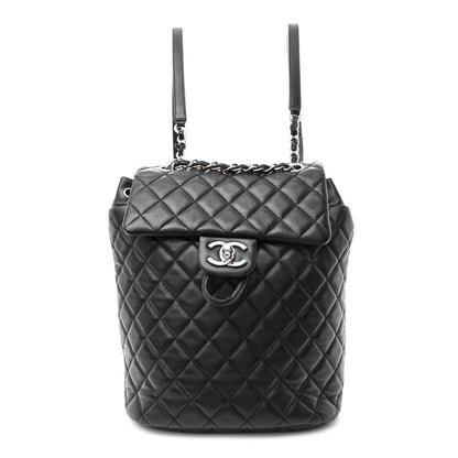Chanel Calfskin Quilted Small Urban Spirit Backpack Black 1 of 14