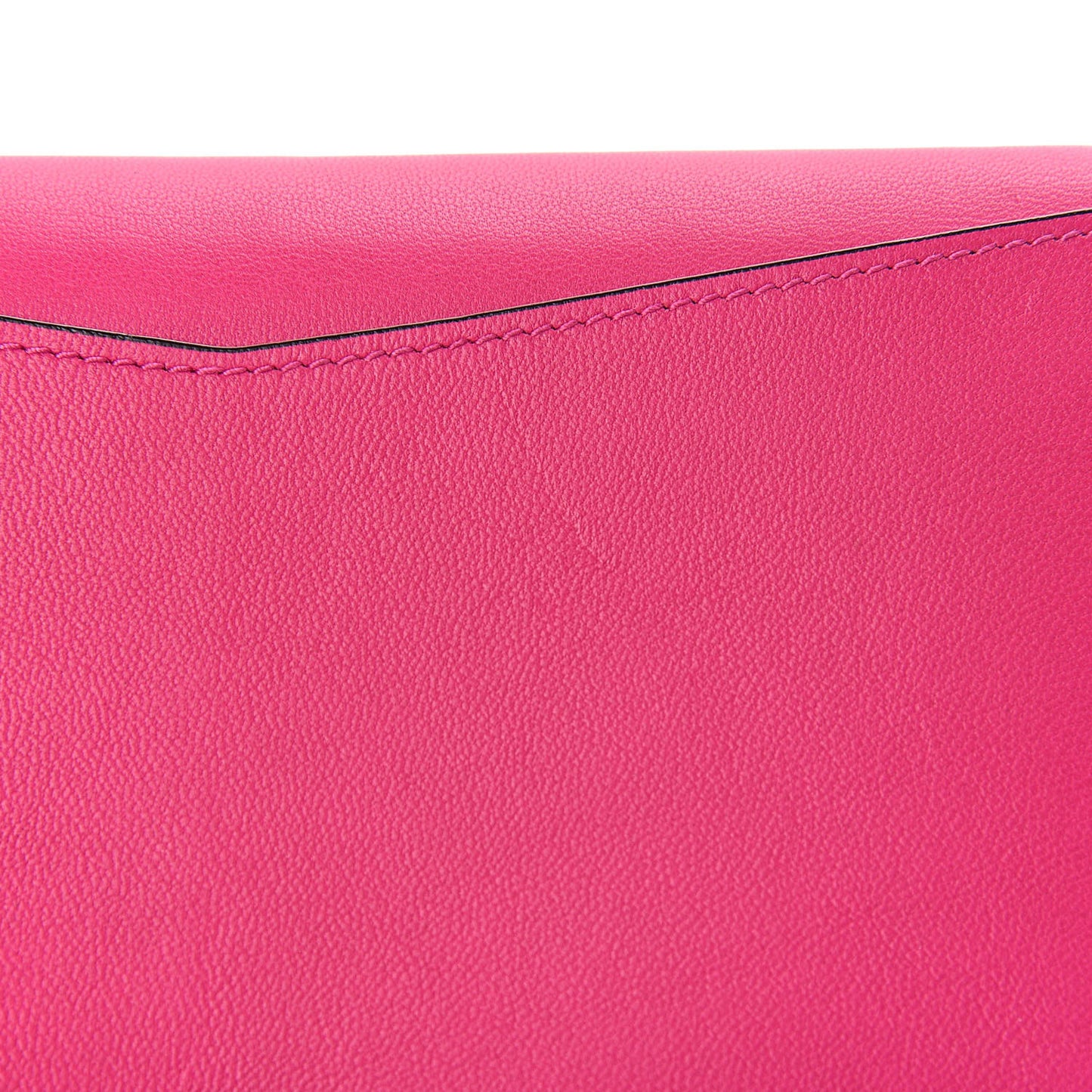 Lambskin Emblem Chain Wallet Cyclamen