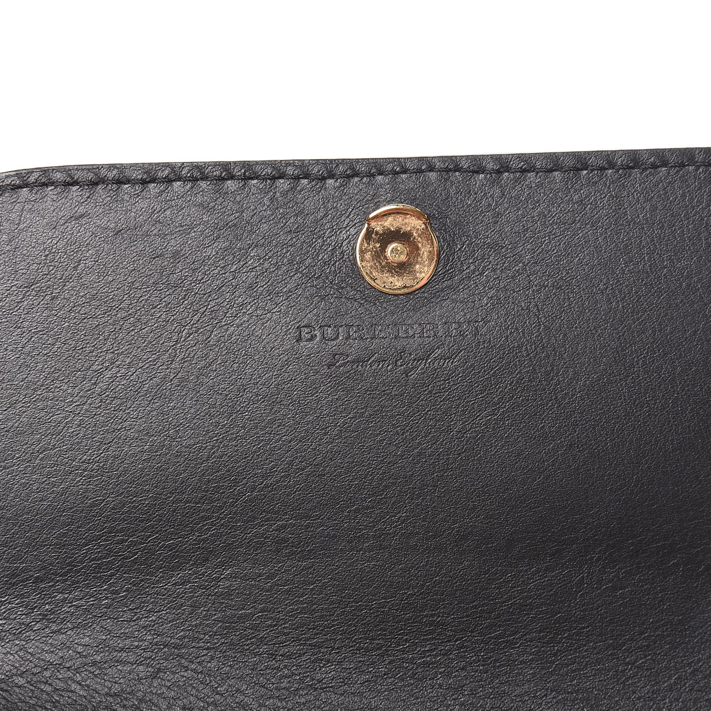 Derby Calfskin House Check Wallet On Chain Black