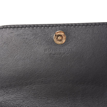 Burberry Derby Calfskin House Check Wallet On Chain Black 11 of 13
