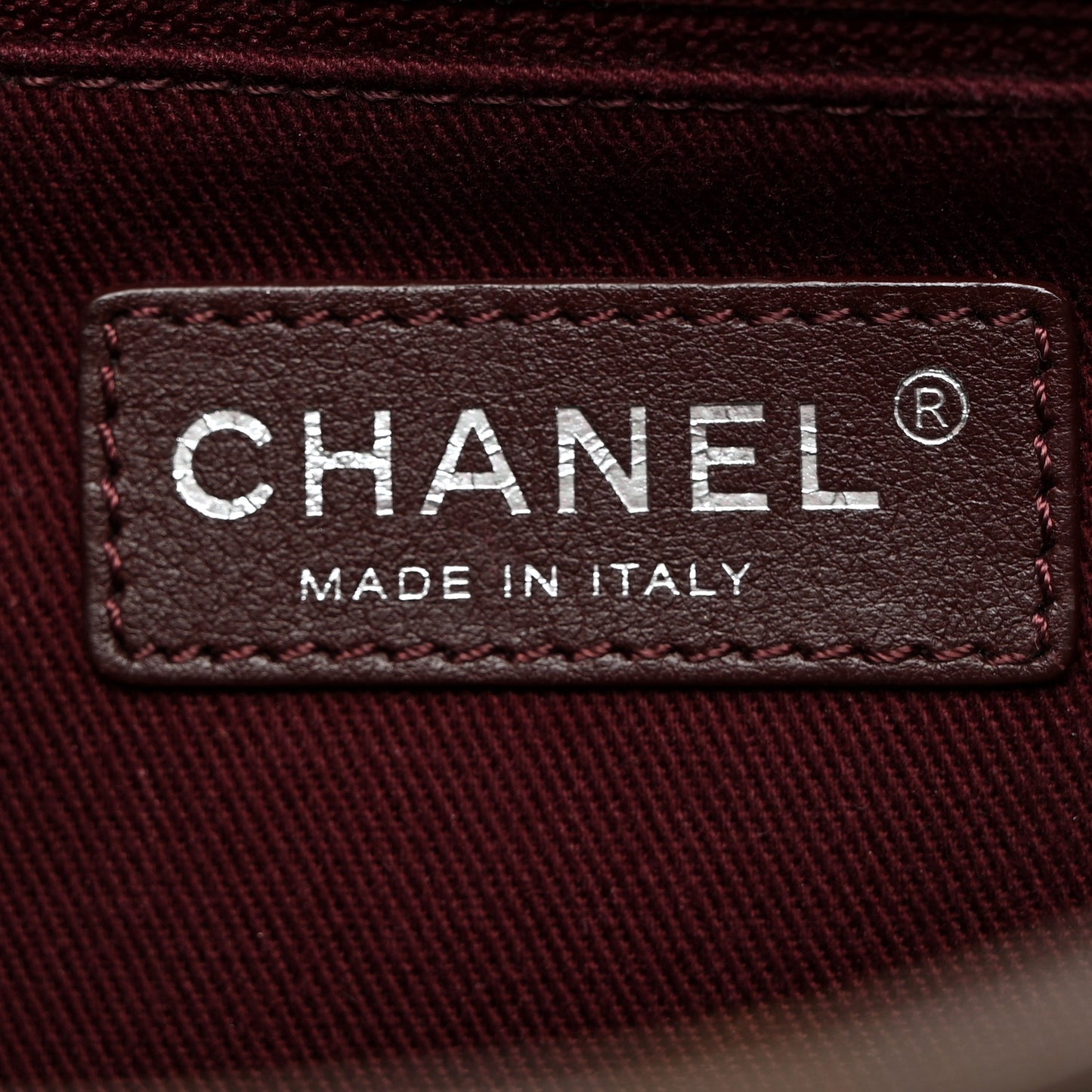 Crumpled Grained Calfskin Medium CC Crave Flap Brown