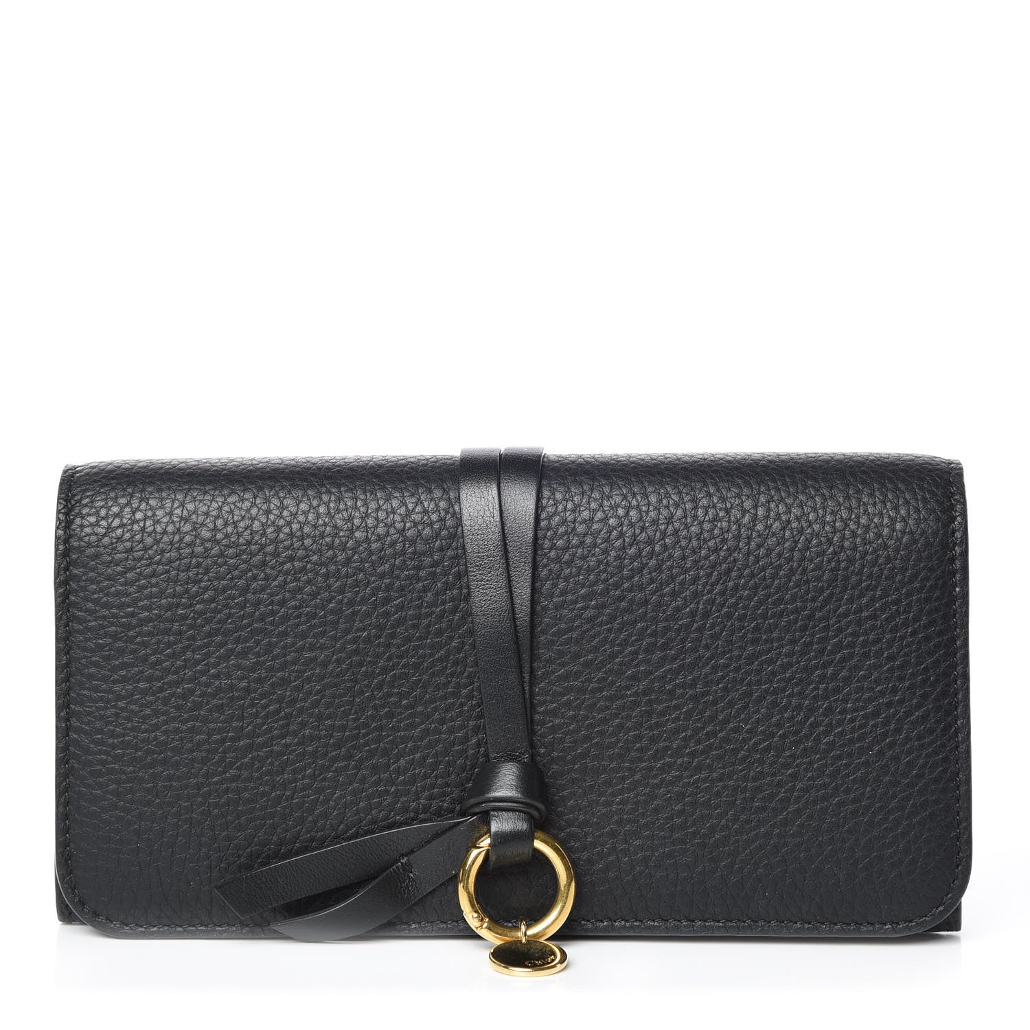 Chloe Calfskin Alphabet Long Wallet Black 1 of 9