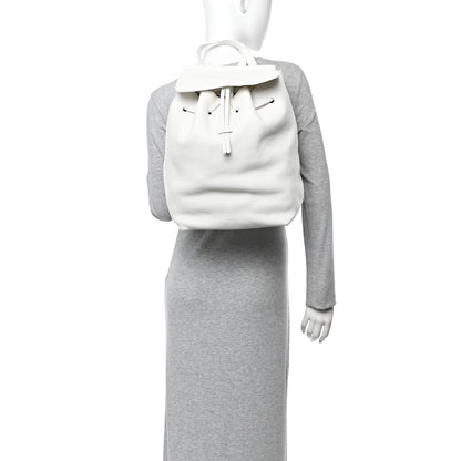 Mansur Gavriel Tumbled Calfskin Backpack Bag White 2 of 10