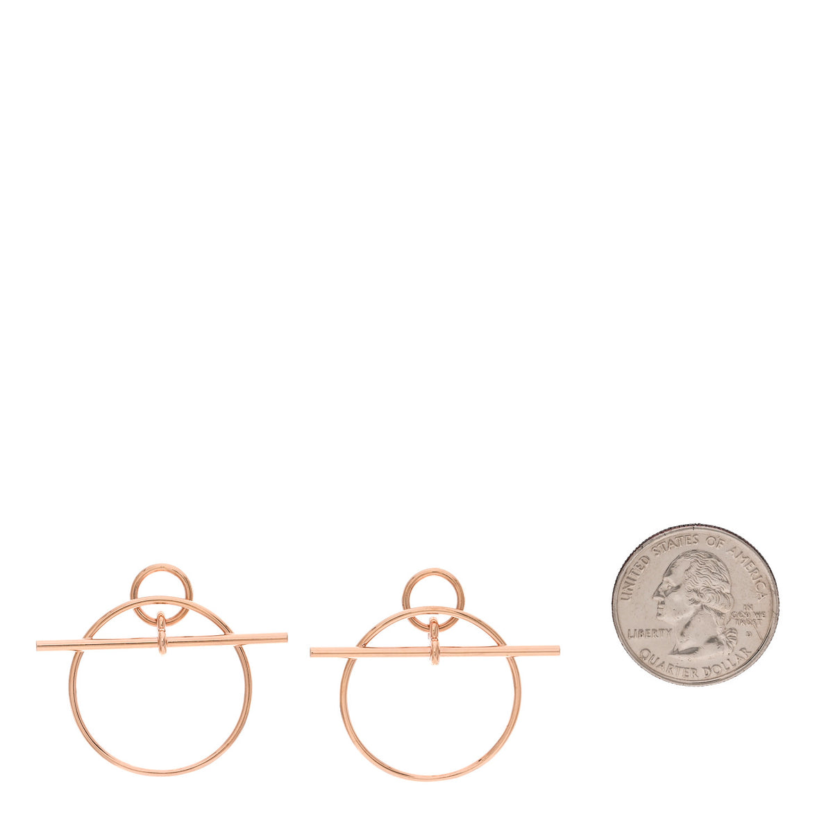 18K Rose Gold PM Loop Earrings