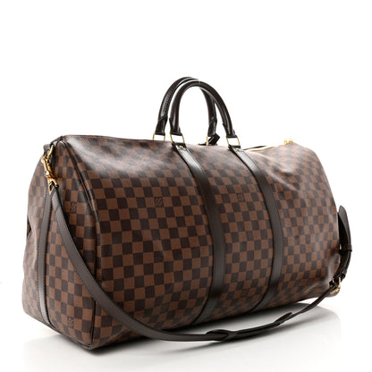 Louis Vuitton Damier Ebene Keepall Bandouliere 55 2 of 7