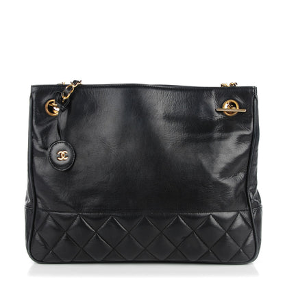 Chanel Lambskin Quilted Shoulder Bag Black 1 of 9