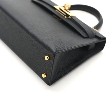 Hermes Epsom Mini Kelly Sellier 20 Black 12 of 14
