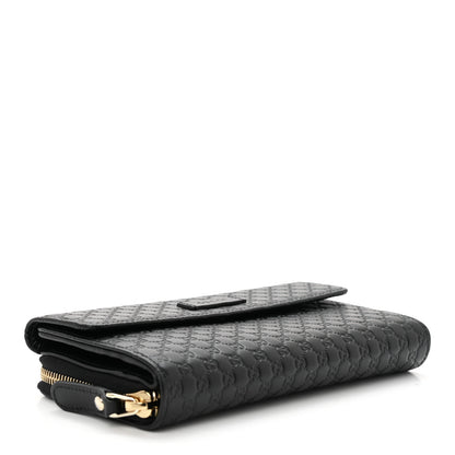 Gucci Soft Microguccissima Continental Zip Wallet Black 4 of 6