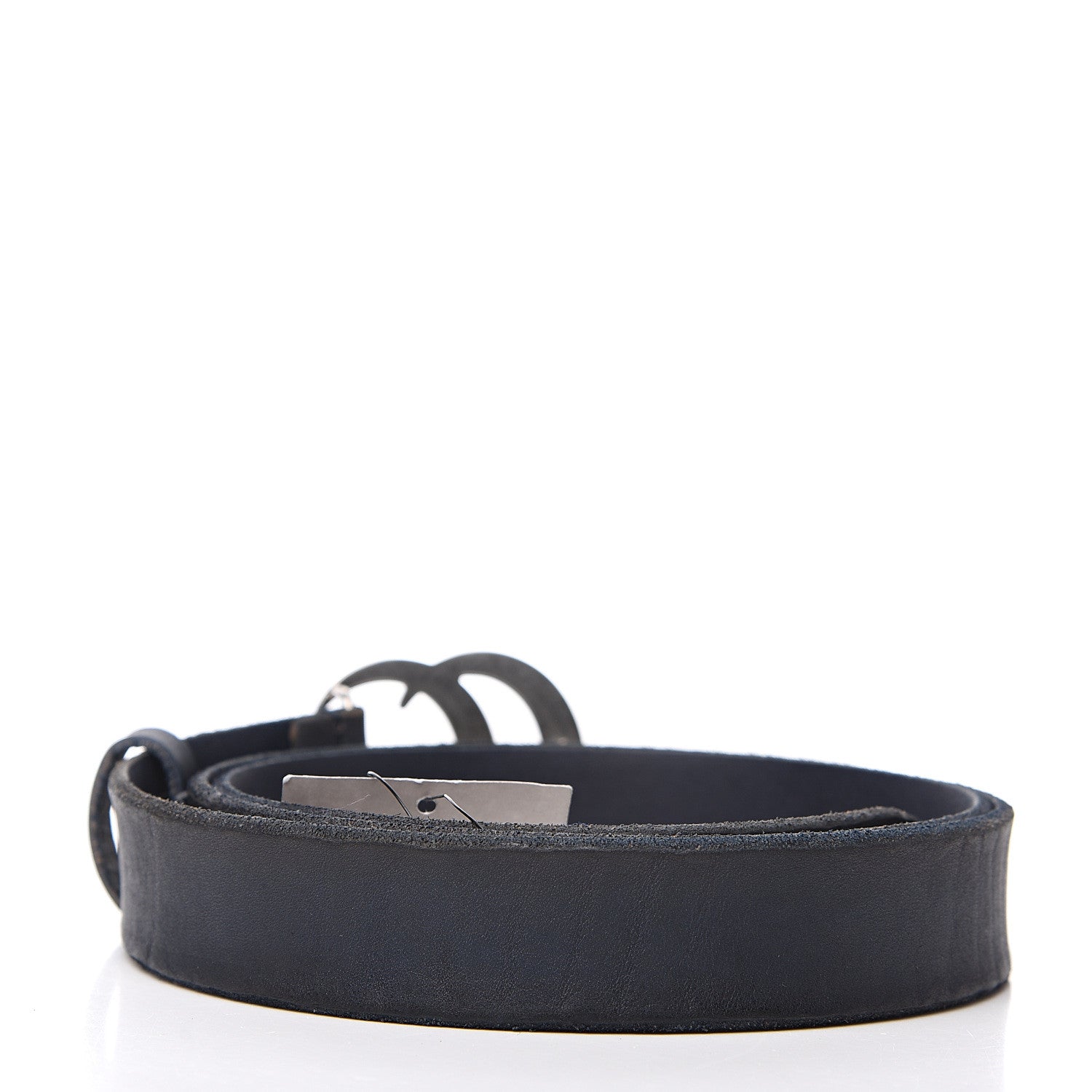 Gucci Cuoio Toscano Nickel Double G 30mm Belt 105 42 Blue 2 of 3