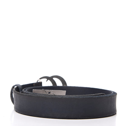 Gucci Cuoio Toscano Nickel Double G 30mm Belt 105 42 Blue 2 of 3
