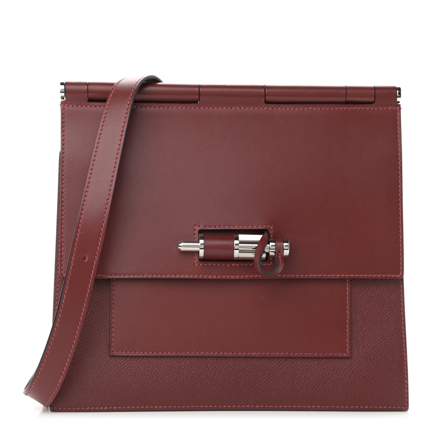 Hermes Swift Epsom Sacabar 24 Rouge H 1 of 10