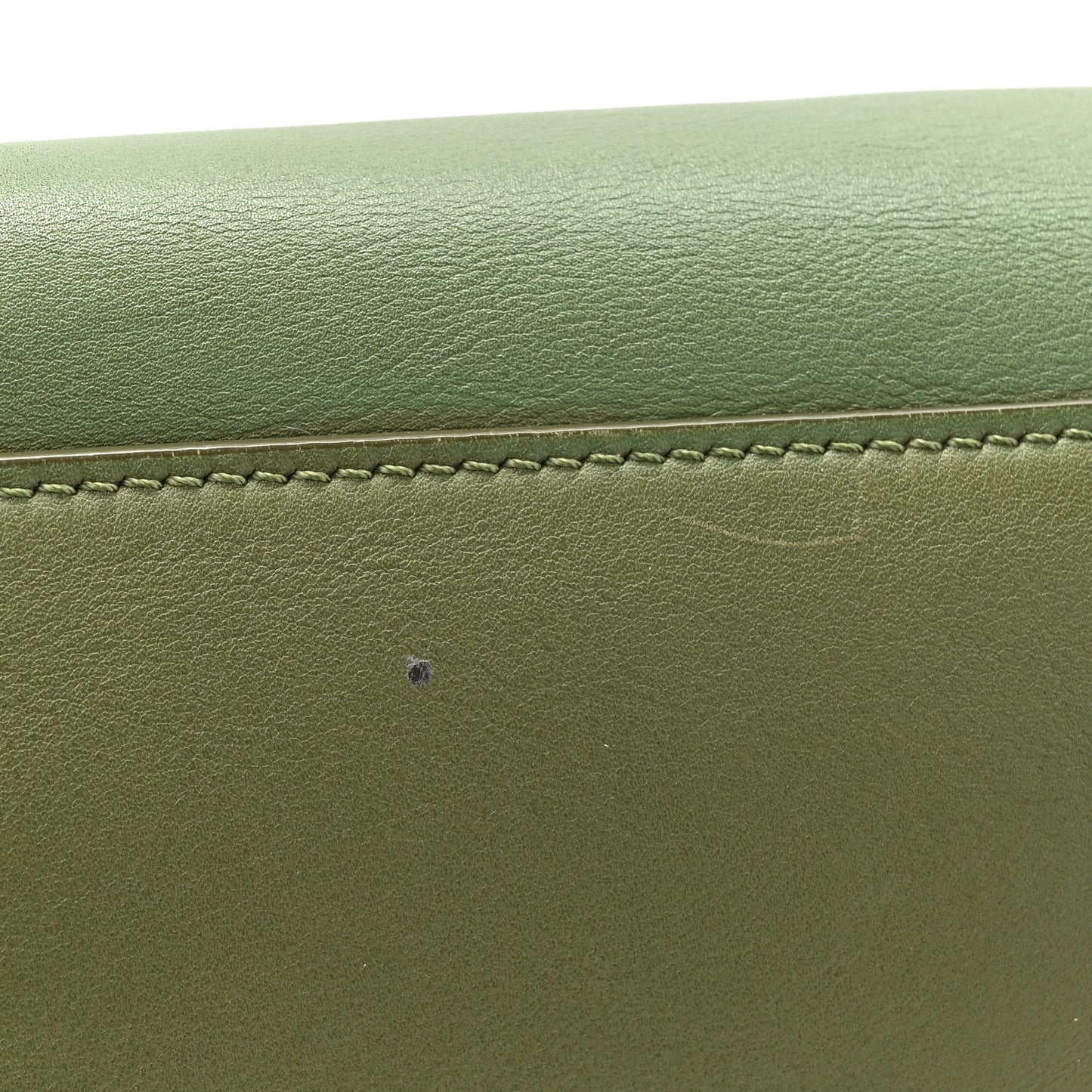 Smooth Calfskin Medium Big Bag Green