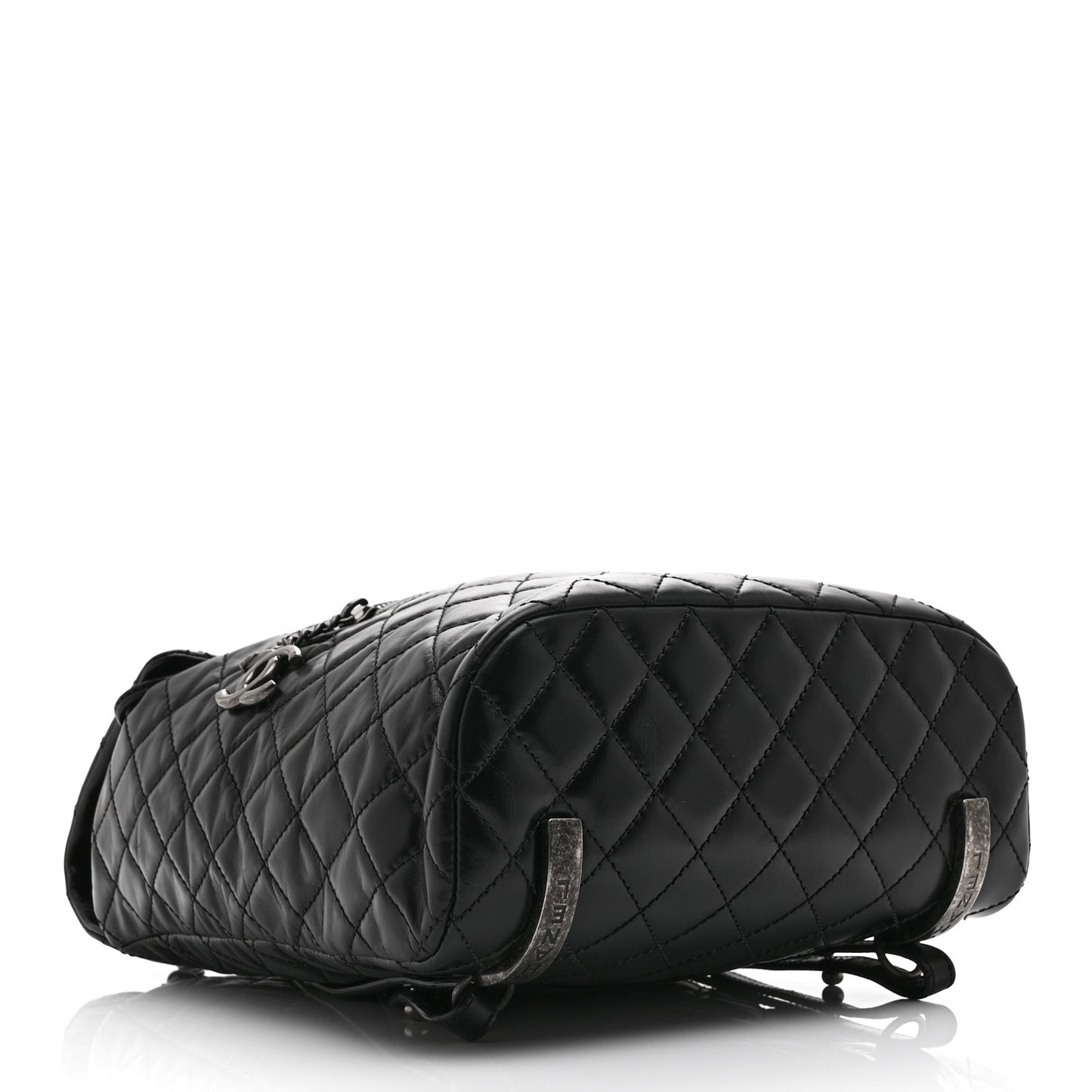Calfskin Quilted Large Salzburg Mountain Backpack Black