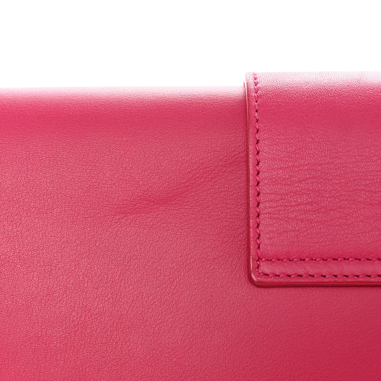 Saint Laurent Calfskin Classic Y Ligne Clutch Fuchsia 12 of 12