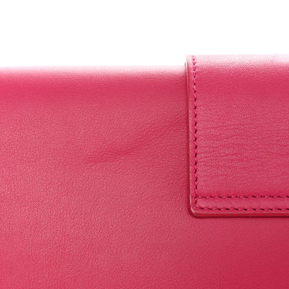 Saint Laurent Calfskin Classic Y Ligne Clutch Fuchsia 12 of 12