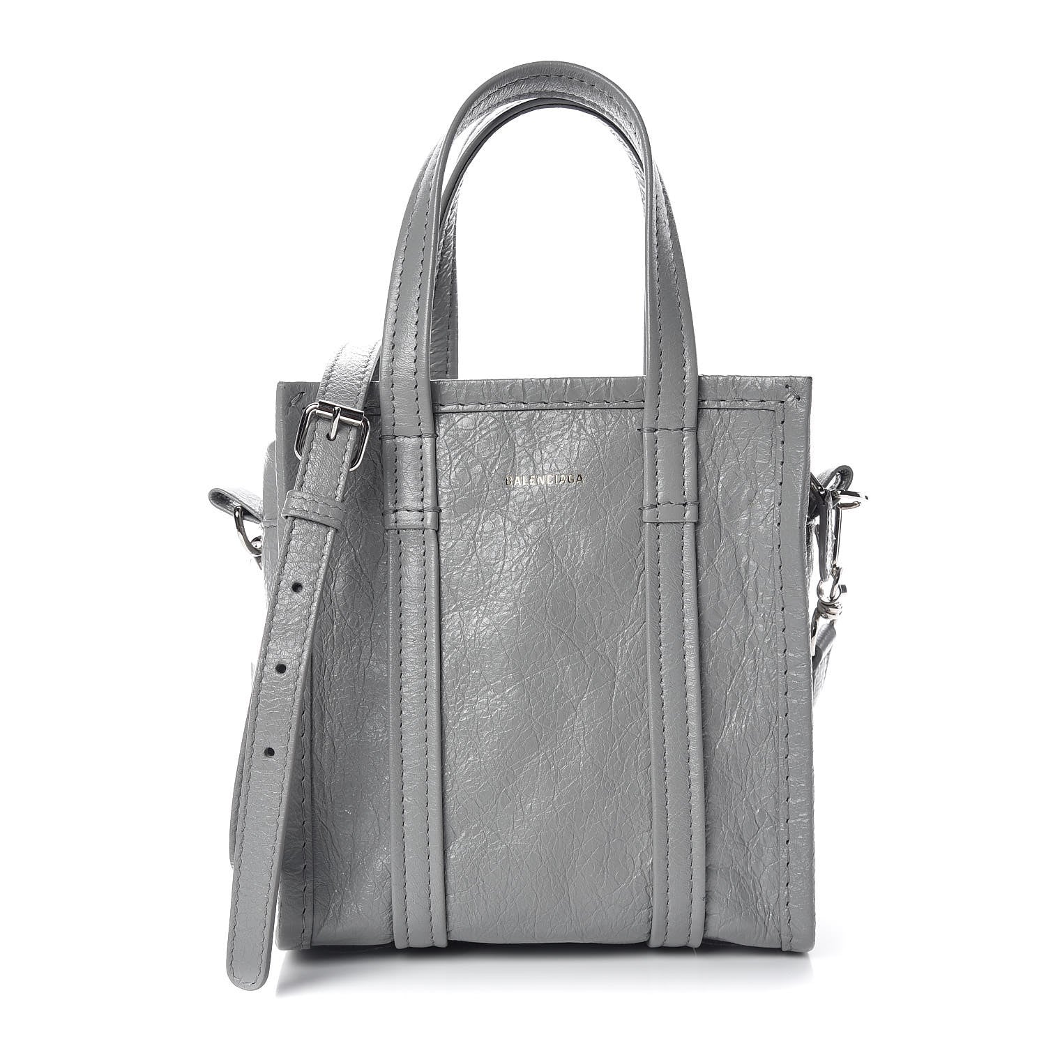 Balenciaga Agneau XXS Bazar Shopper Tote Gris Haussmannien 1 of 18