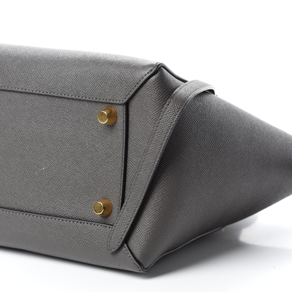 Grained Calfskin Mini Belt Bag Grey
