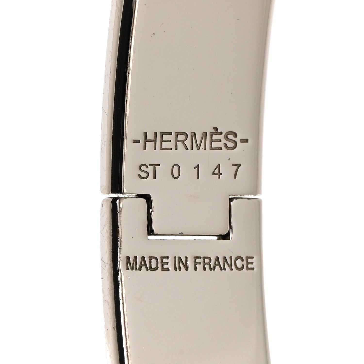 Hermes Enamel Narrow Clic Clac H Bracelet PM White 4 of 6