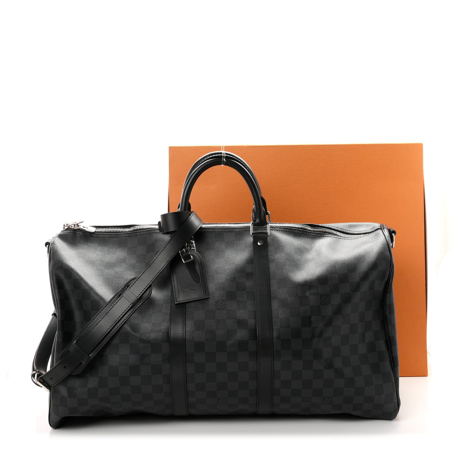 Damier Graphite Keepall Bandouliere 55