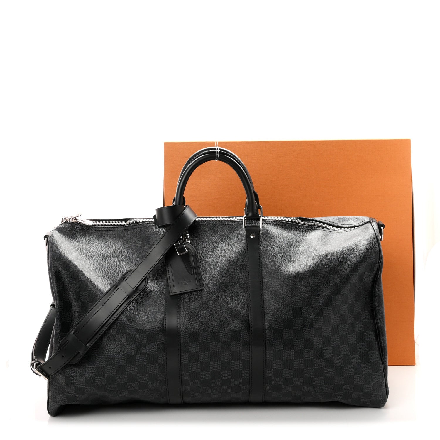 Louis Vuitton Damier Graphite Keepall Bandouliere 55 10 of 10