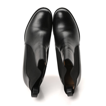 Christian Louboutin Calfskin Marchacroche 70 Chelsea Boots 39.5 Black 2 of 9