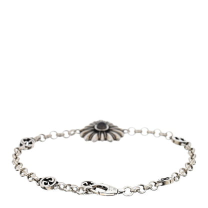 Gucci Sterling Silver Black Mother of Pearl Heart Bracelet 2 of 3