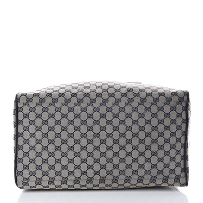 Gucci GG Monogram Web Large Collapsible Carry On Duffle Navy 10 of 16