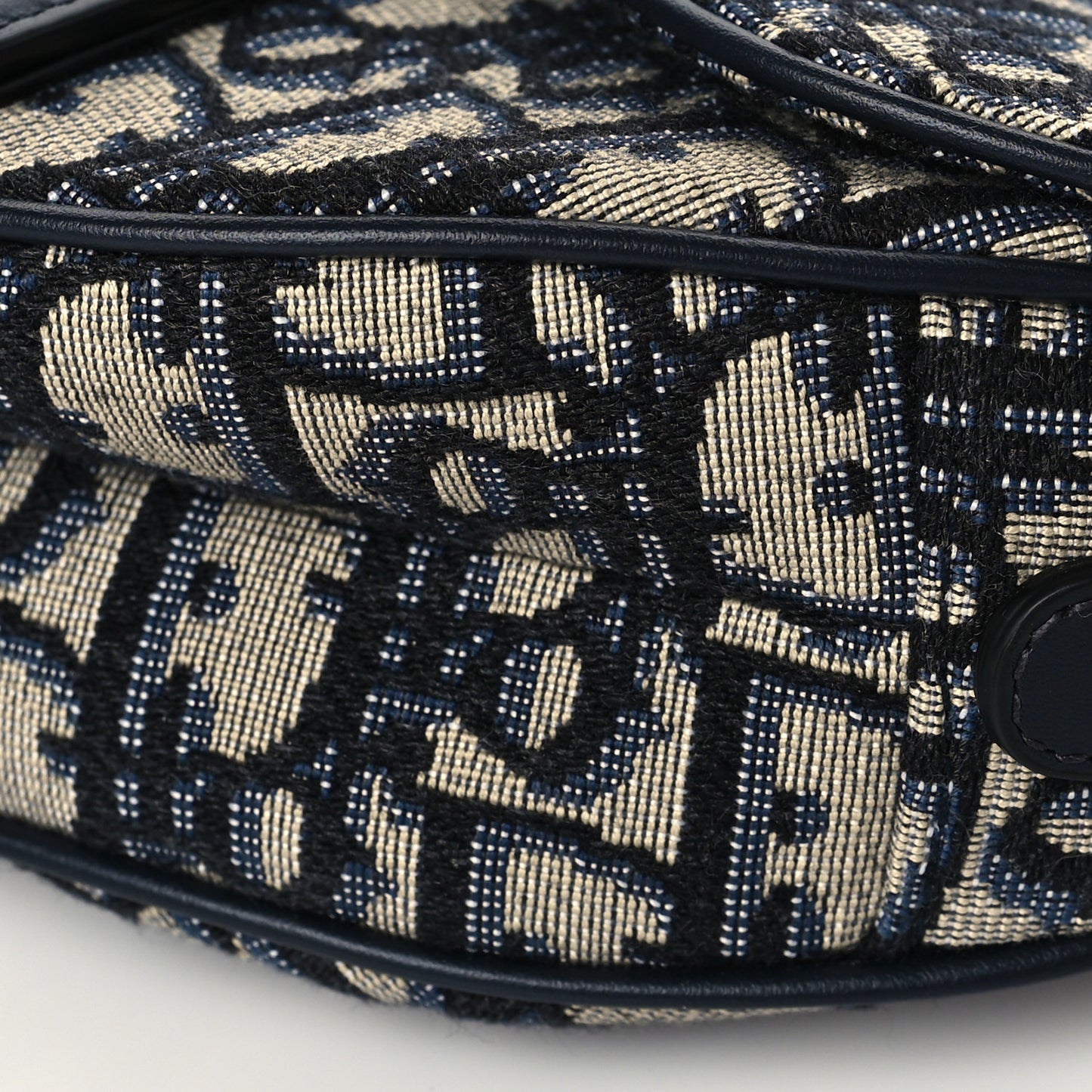 Oblique Mini Saddle Bag Blue