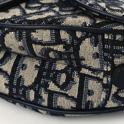 Christian Dior Oblique Mini Saddle Bag Blue 10 of 11