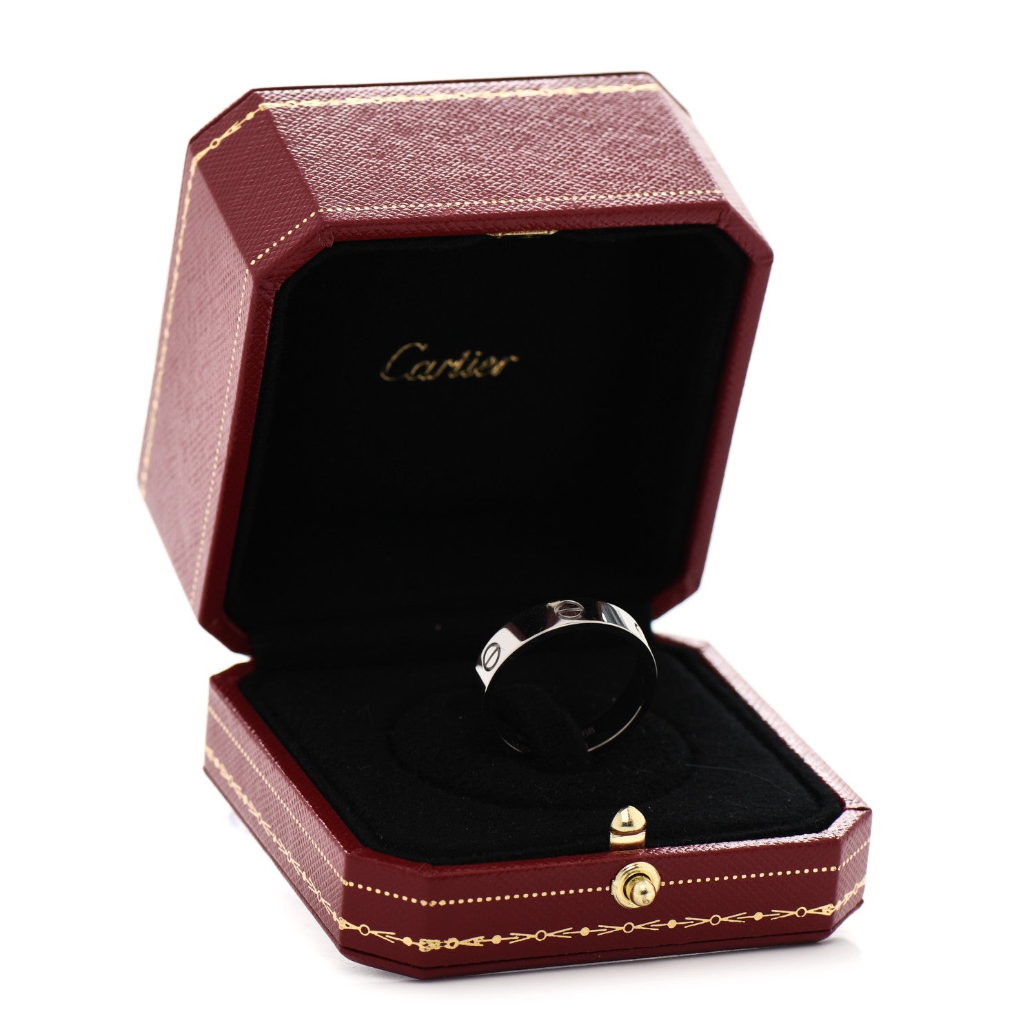 Cartier 18K White Gold 5.5mm LOVE Ring 68 12.25 5 of 5