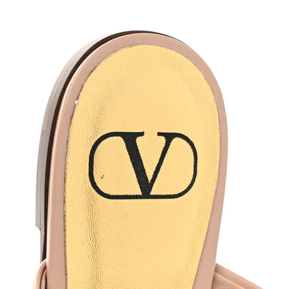 Valentino Garavani Calfskin One Stud Flat Thong Sandals 38 Rose Cannelle 10 of 10