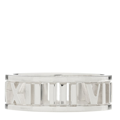Tiffany Sterling Silver Wide Atlas Open Ring 55 7.25 4 of 5