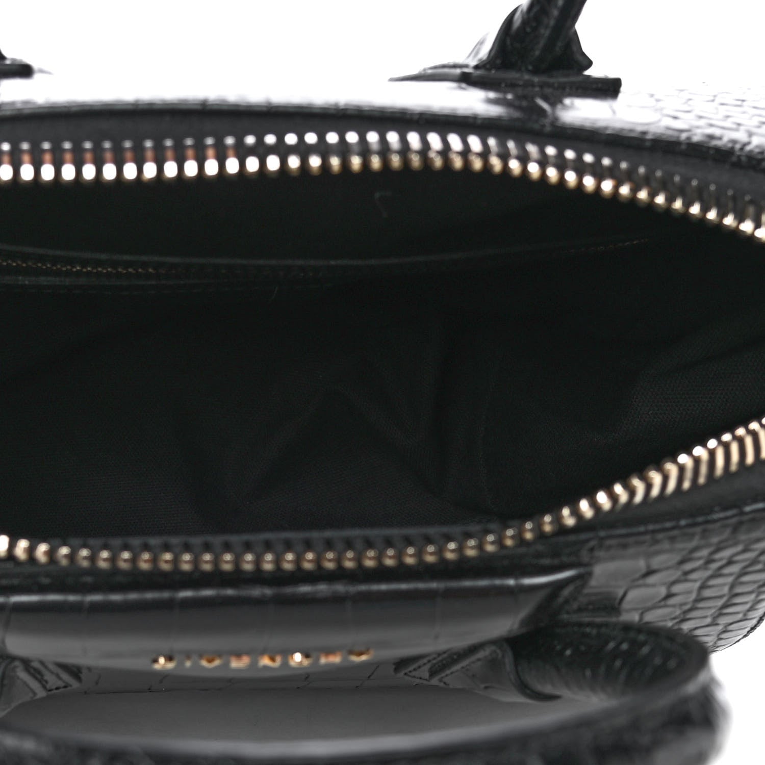 Givenchy Calfskin Crocodile Embossed Small Antigona Black 4 of 4