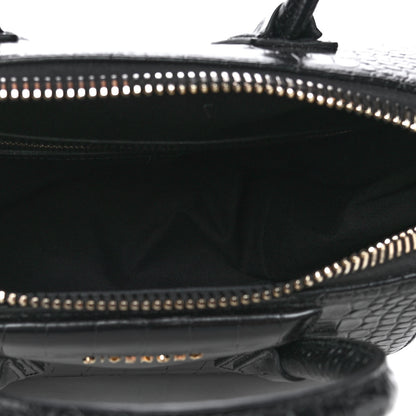 Givenchy Calfskin Crocodile Embossed Small Antigona Black 4 of 4