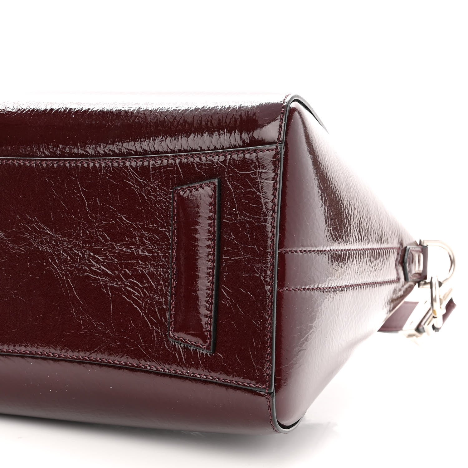Givenchy Crinkled Patent Calfskin Small Antigona Aubergine 9 of 9