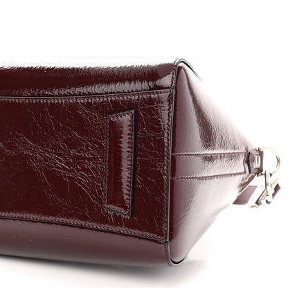 Givenchy Crinkled Patent Calfskin Small Antigona Aubergine 9 of 9
