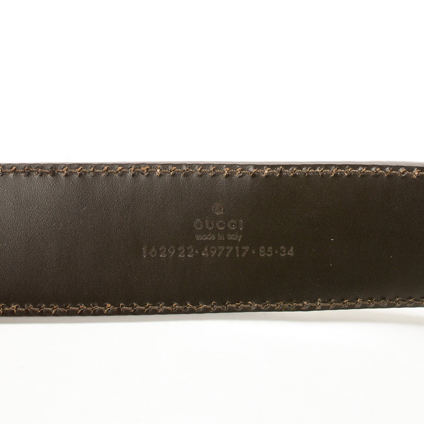 Guccissima Interlocking G Belt 85 34 Silver