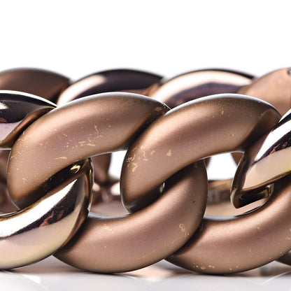 David Yurman Titanium 18K Rose Gold Diamond Belmont Curb Chain Link Bracelet 6 of 8